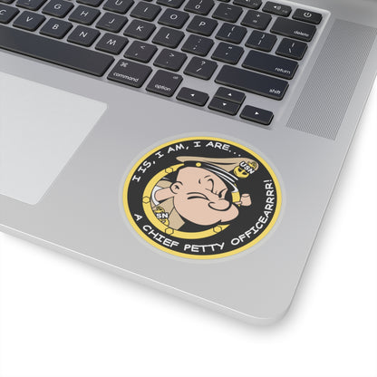 Popeye CPO (U.S. Navy) STICKER Vinyl Kiss-Cut Decal