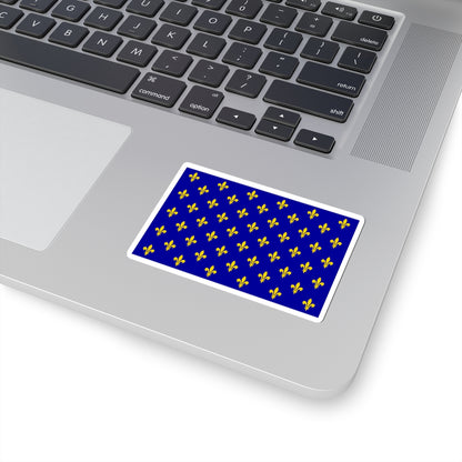 Flag of France XII-XIII type 2 (France) STICKER Vinyl Kiss-Cut Decal