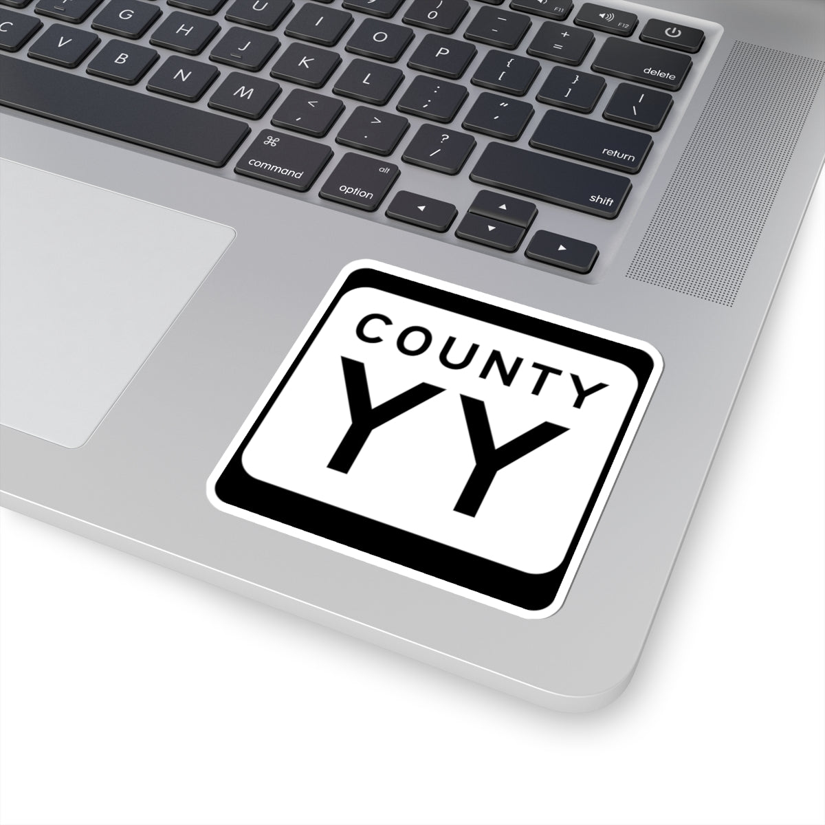 WIS County YY (Wisconsin) (Road Sign) STICKER Vinyl Kiss-Cut Decal