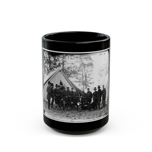Warrenton, Va. Gen. Ambrose E. Burnside And Staff; Another View (U.S. Civil War) Black Coffee Mug