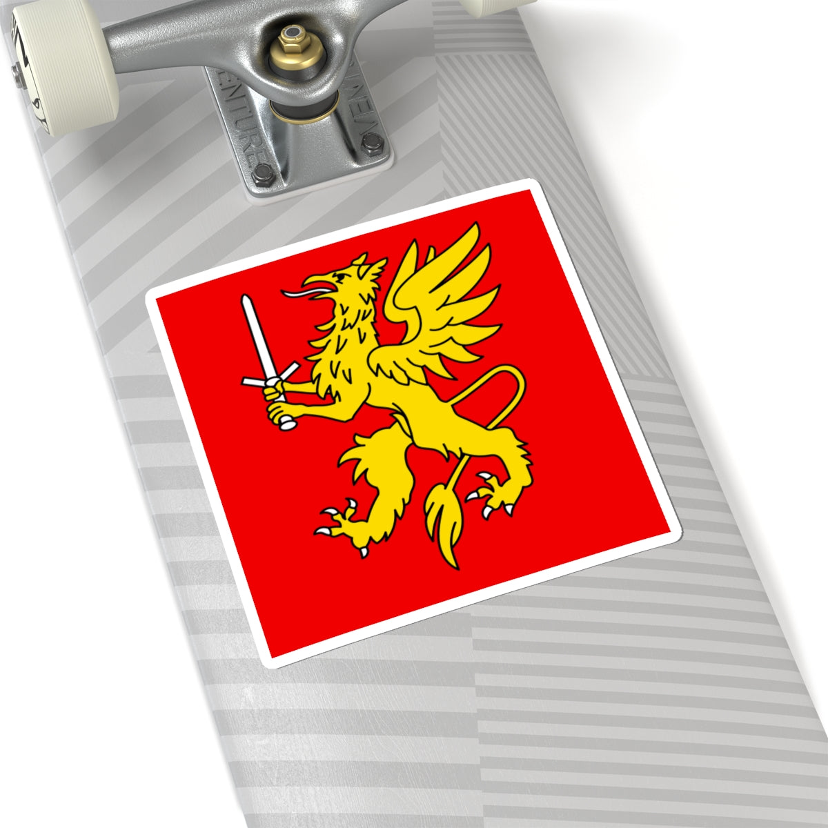 CHE Leuk Flag (Switzerland) STICKER Vinyl Kiss-Cut Decal