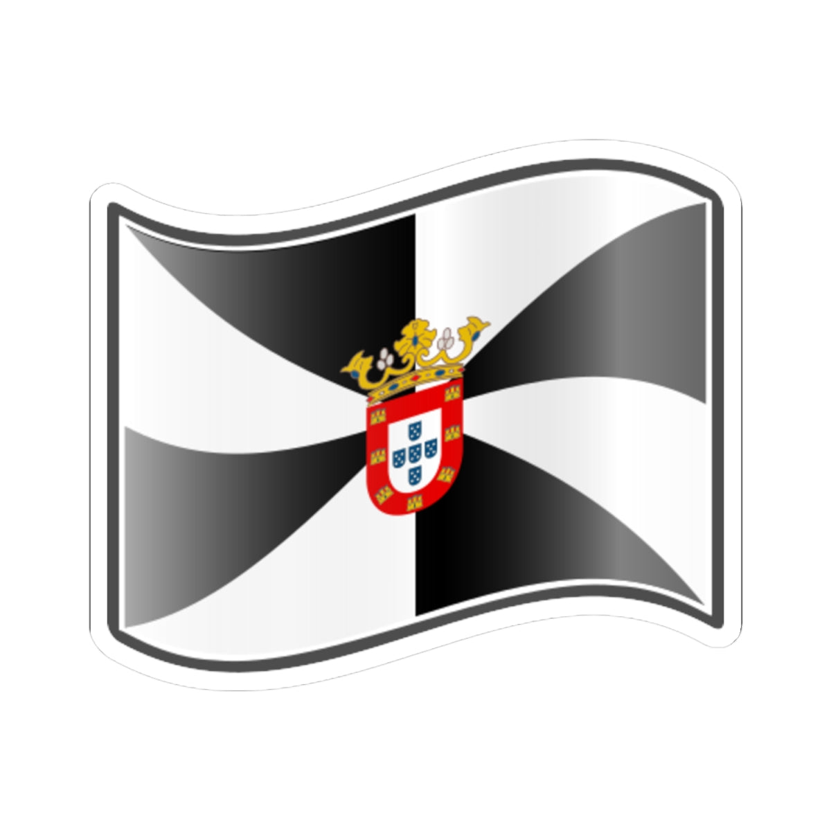 Nuvola Ceuta flag (Spain) STICKER Vinyl Kiss-Cut Decal