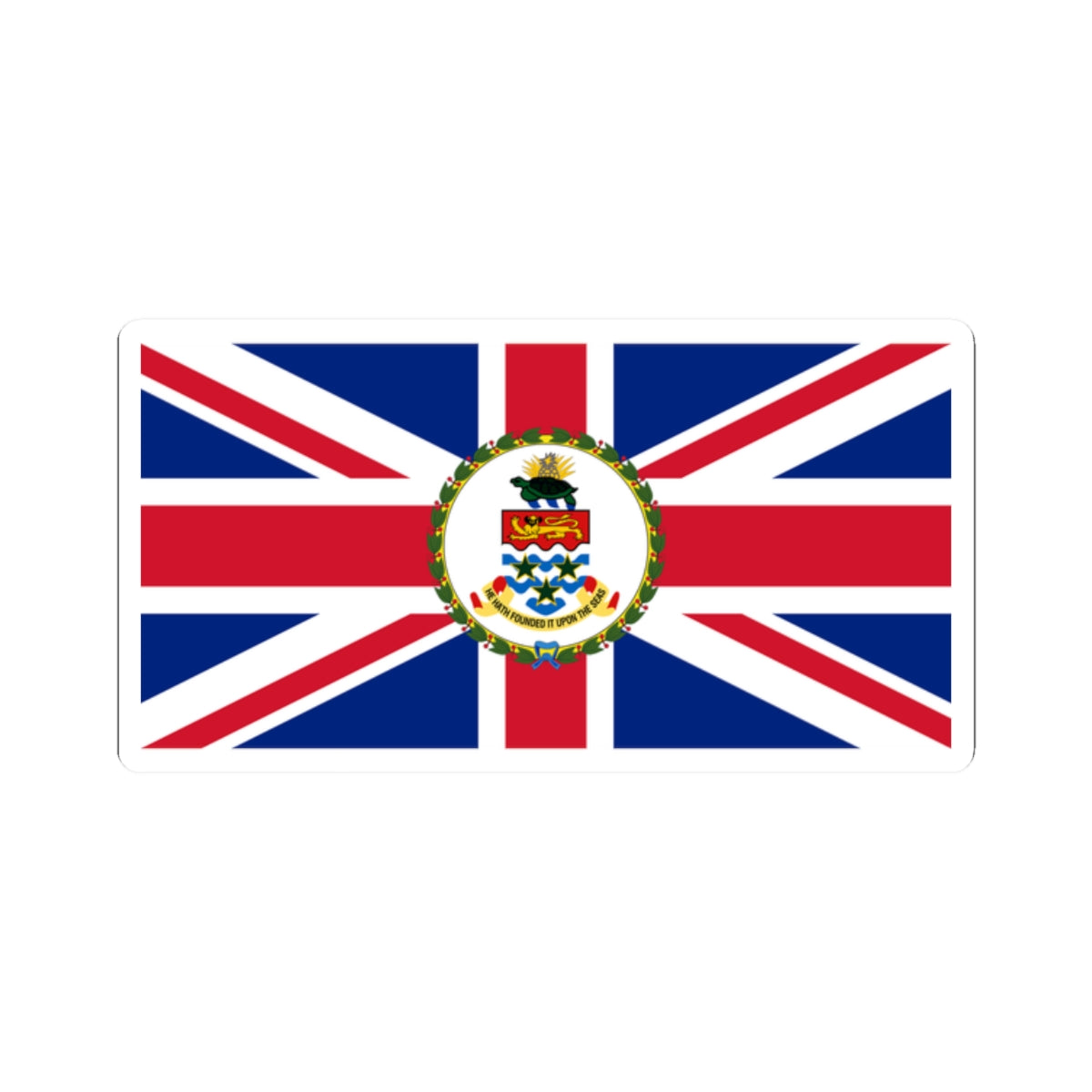 Flag of the Governor of the Cayman Islands (United Kingdom) STICKER Vinyl Kiss-Cut Decal