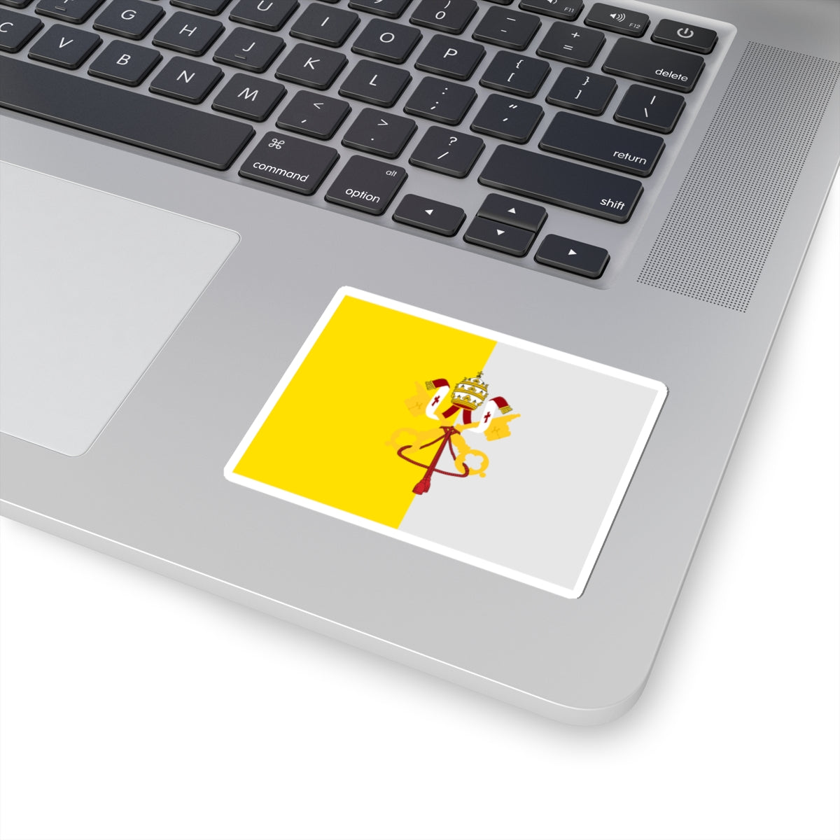Flag of the State of the Church 1870 Porta Pia (Vatican City) STICKER Vinyl Kiss-Cut Decal