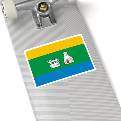 Flag of Yekaterinburg Sverdlovsk oblast (Russia) STICKER Vinyl Kiss-Cut Decal