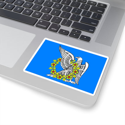 Flag Rakhya Leningrad oblast (Russia) STICKER Vinyl Kiss-Cut Decal