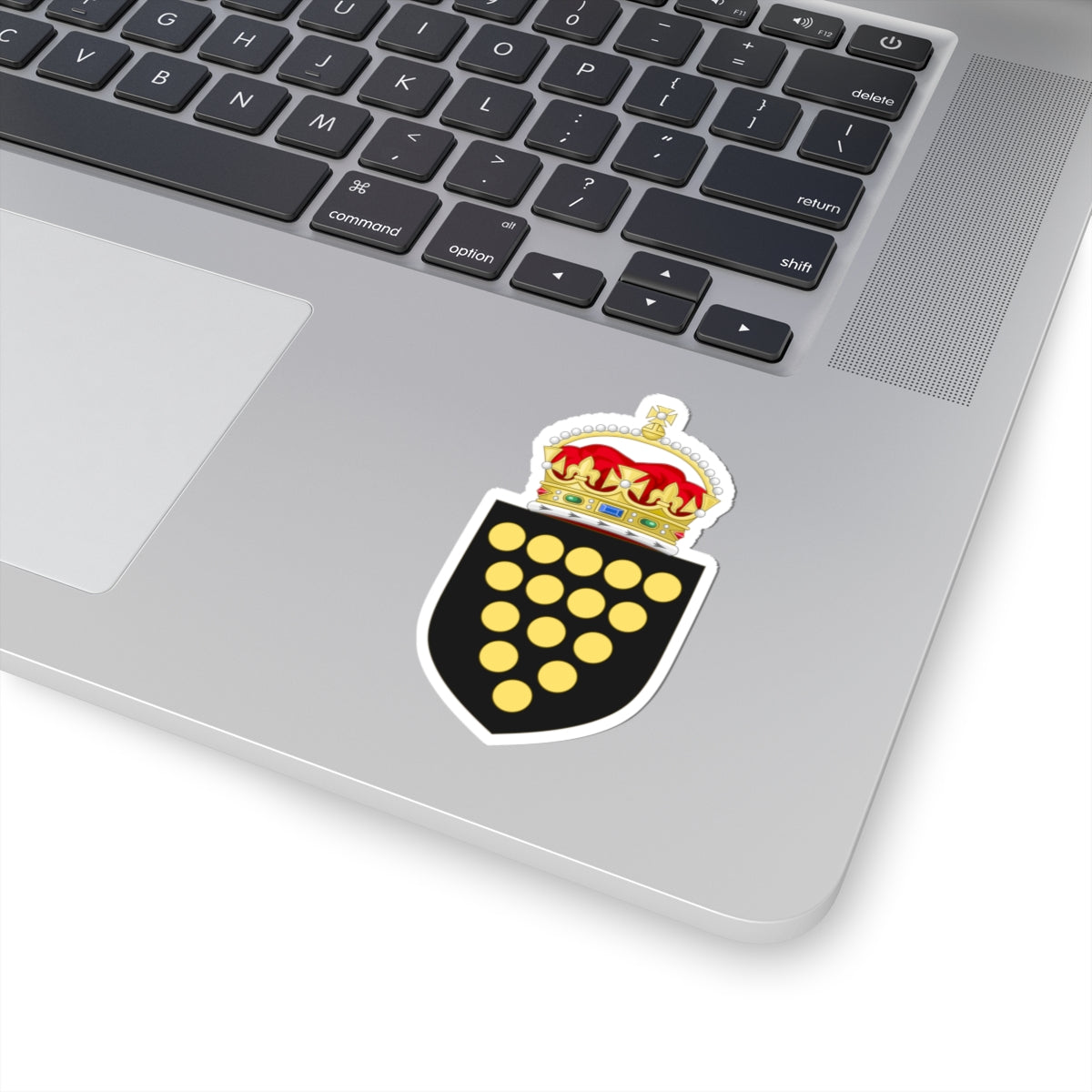 Arms of the Duchy of Cornwall (United Kingdom) (Coat of Arms) STICKER Vinyl Kiss-Cut Decal