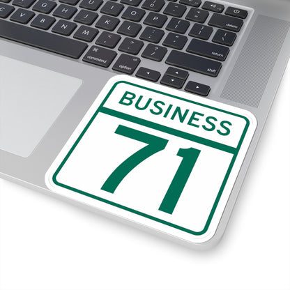 MD Route 71 Business (Maryland) (Road Sign) STICKER Vinyl Kiss-Cut Decal