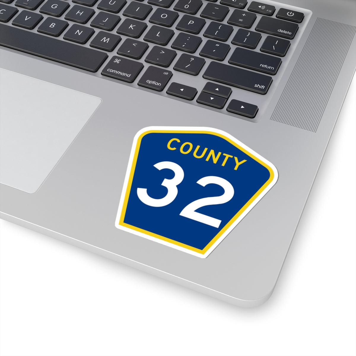 County 32 MN (Minnesota) (Road Sign) STICKER Vinyl Kiss-Cut Decal