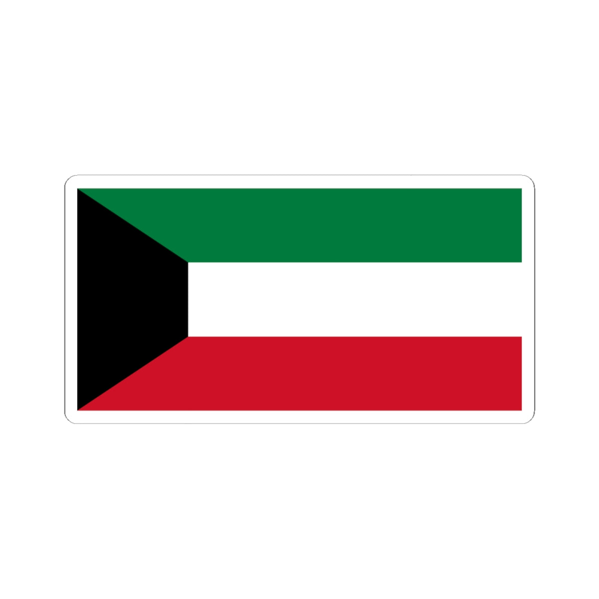 Flag of Kuwait (Kuwait) STICKER Vinyl Kiss-Cut Decal