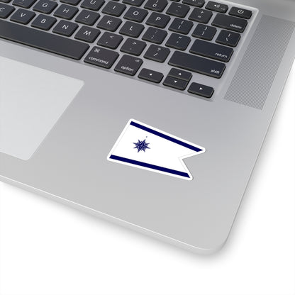 Standard of the Japan Coast Guard Commandant-bordered (Japan) STICKER Vinyl Kiss-Cut Decal