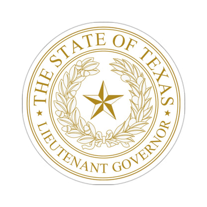 Seal of Lt Governor of Texas - STICKER Vinyl Kiss-Cut Decal