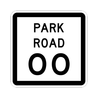 Texas Park Road 00 template (Texas) (Road Sign) STICKER Vinyl Kiss-Cut Decal