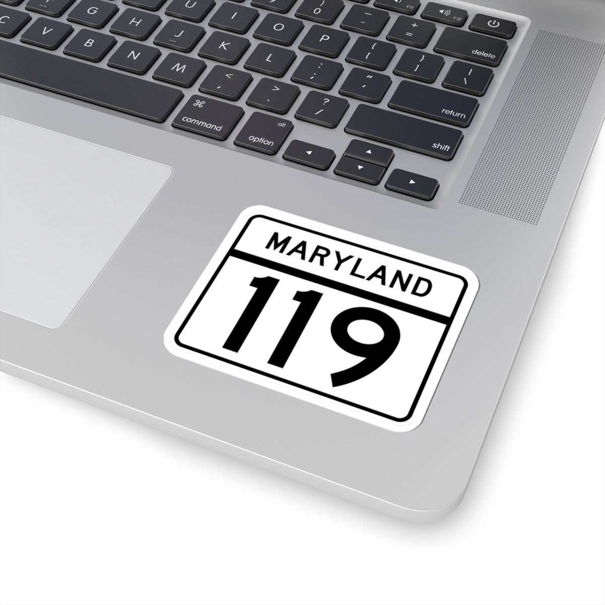 MD Route 119 (Maryland) (Road Sign) STICKER Vinyl Kiss-Cut Decal