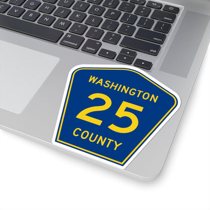 Washington County Route 25 MN (Minnesota) (Road Sign) STICKER Vinyl Kiss-Cut Decal