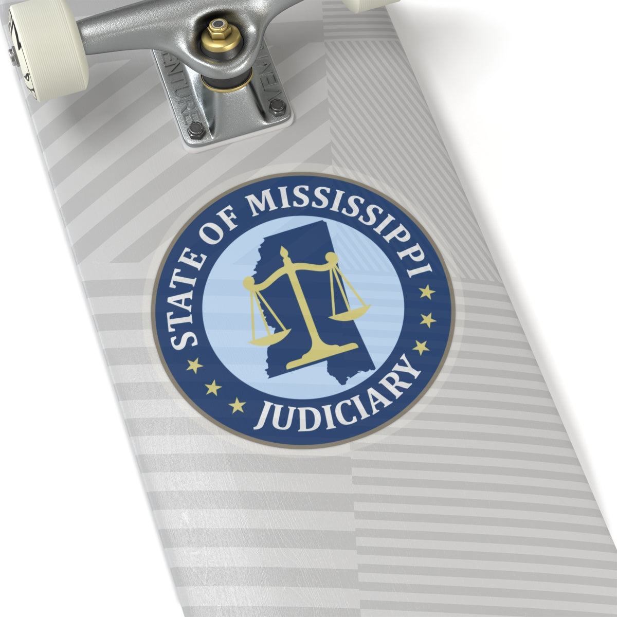 Seal of the Judiciary of Mississippi - STICKER Vinyl Kiss-Cut Decal