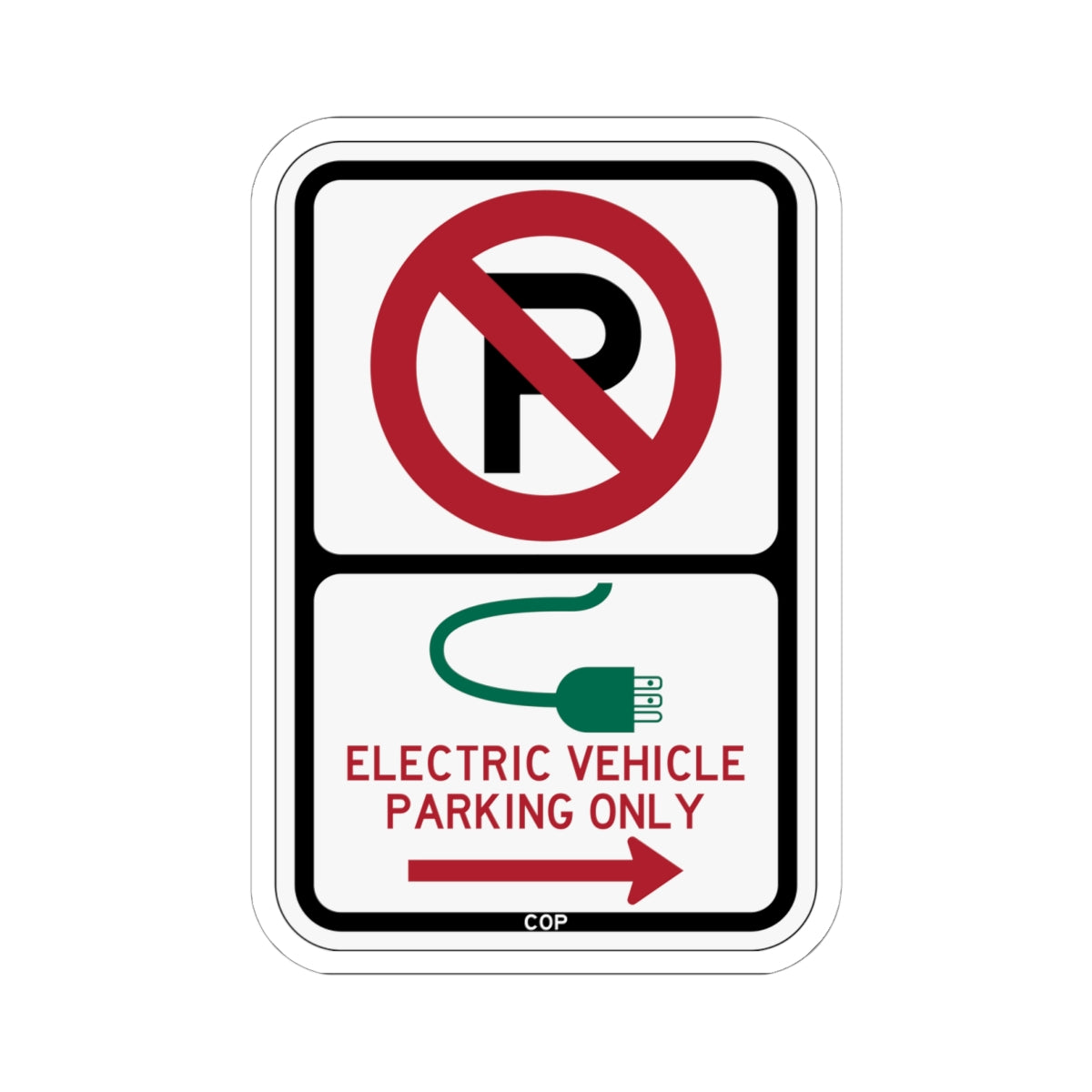 PBOT Road sign P1915R (Oregon) (Road Sign) STICKER Vinyl Kiss-Cut Decal