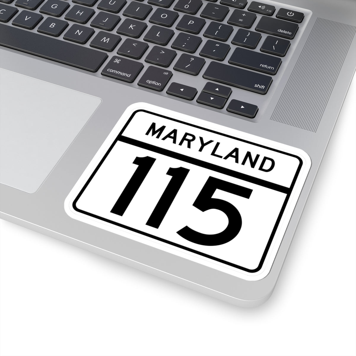 MD Route 115 (Maryland) (Road Sign) STICKER Vinyl Kiss-Cut Decal
