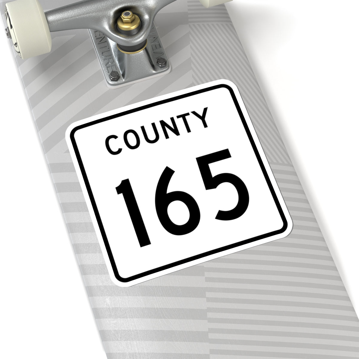 County 165 square (Minnesota) (Road Sign) STICKER Vinyl Kiss-Cut Decal