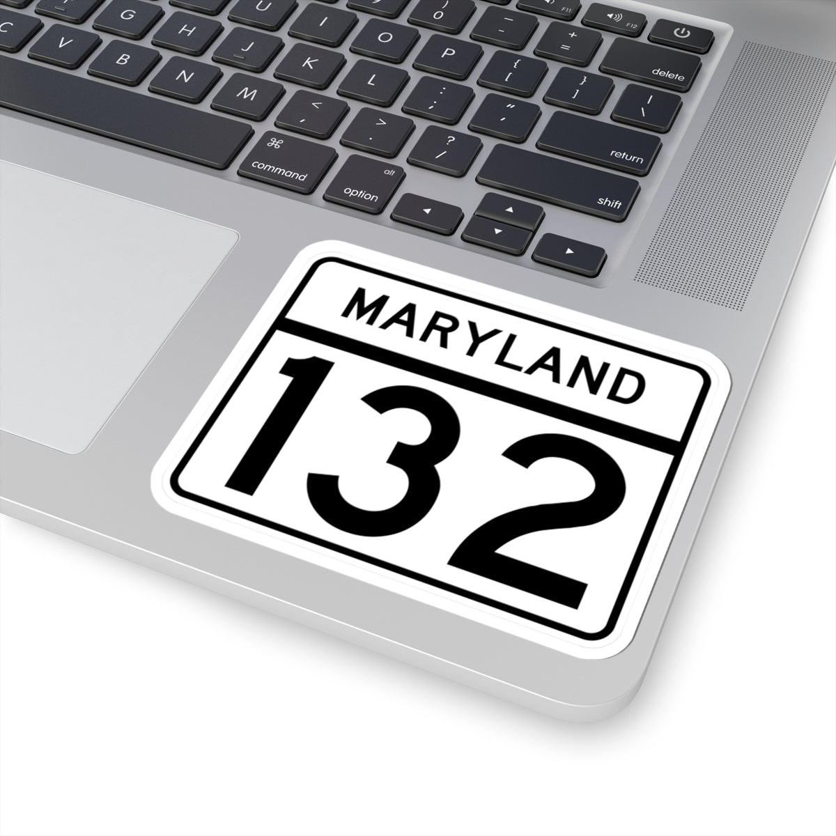 MD Route 132 (Maryland) (Road Sign) STICKER Vinyl Kiss-Cut Decal