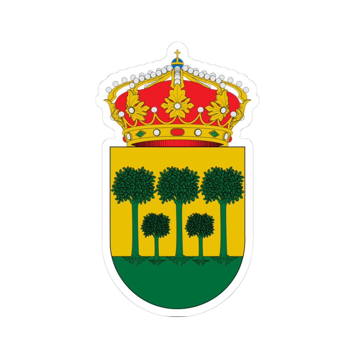 Escudo de Cóbdar (Spain) (Coat of Arms) STICKER Vinyl Kiss-Cut Decal