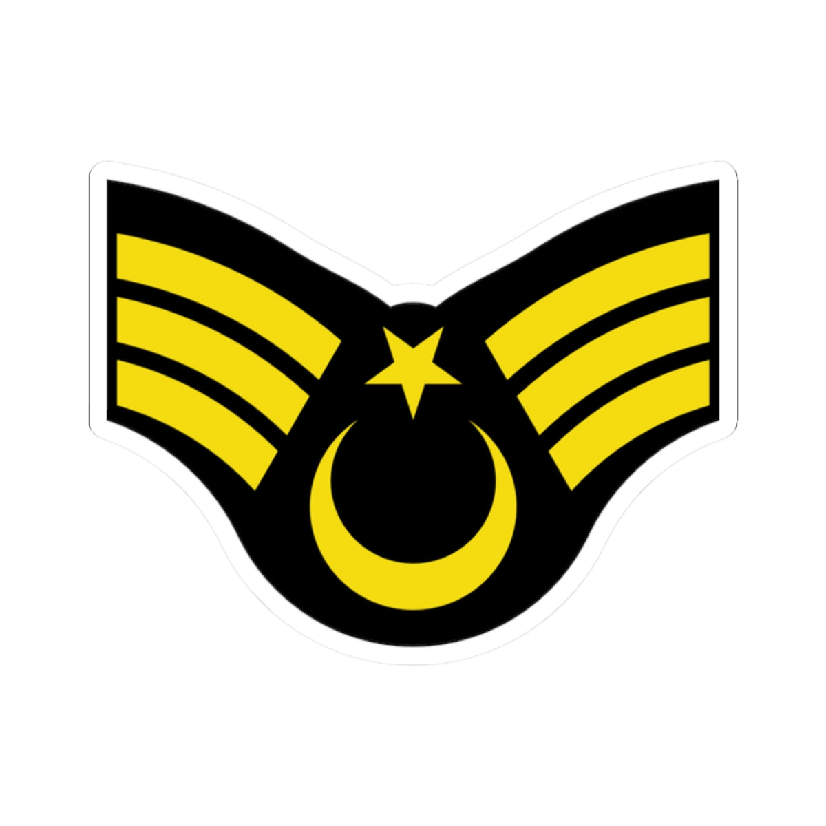 Army TUR OR 06a (Turkey) (Military Rank) STICKER Vinyl Kiss-Cut Decal