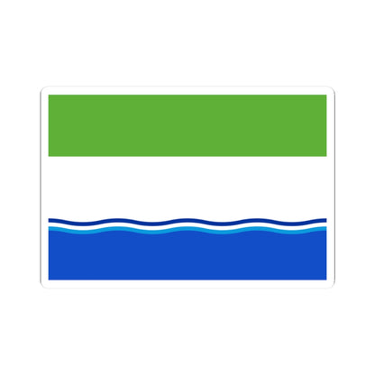 Flag of Belogorsky rayon Amur oblast (Russia) STICKER Vinyl Kiss-Cut Decal