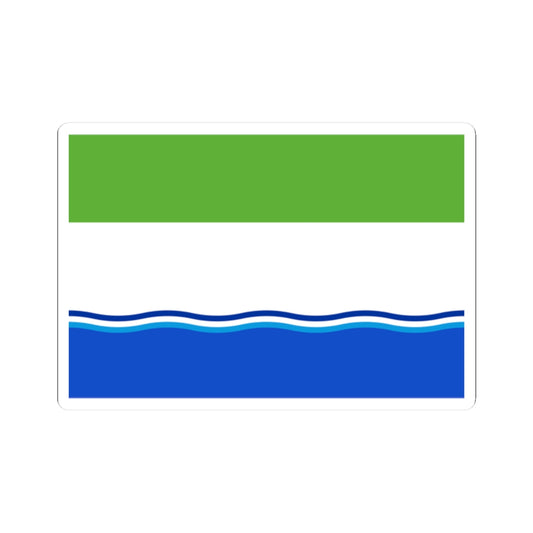 Flag of Belogorsky rayon Amur oblast (Russia) STICKER Vinyl Kiss-Cut Decal