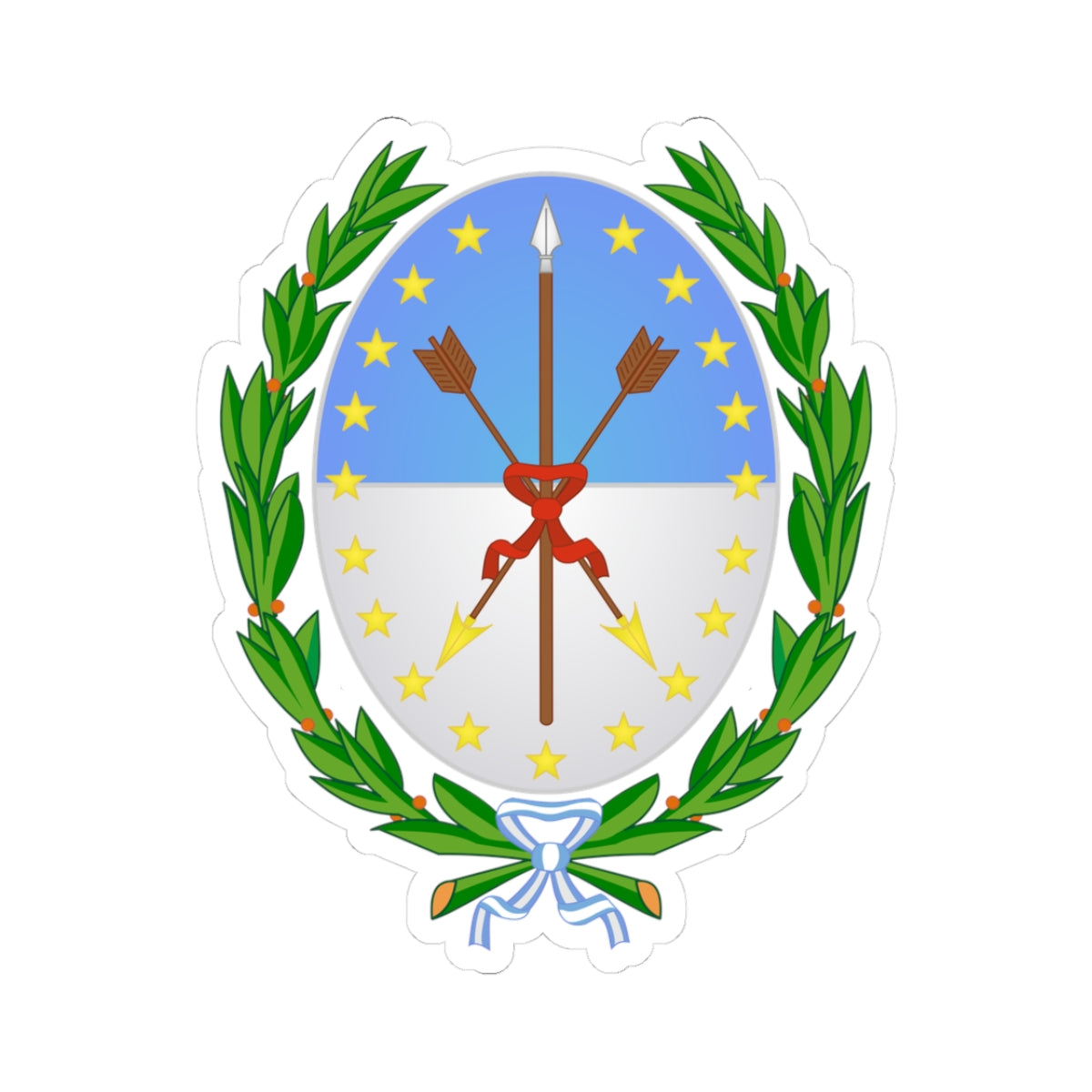 Coat of Arms Santa Fe Argentina - STICKER Vinyl Kiss-Cut Decal