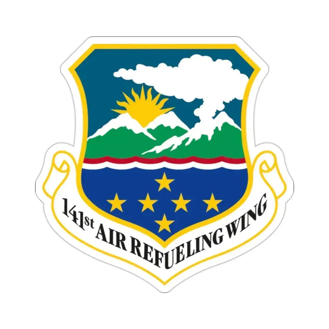 141st Air Refueling Wing (U.S. Air Force) STICKER Vinyl Die-Cut Decal 2 Inch - The Sticker Space