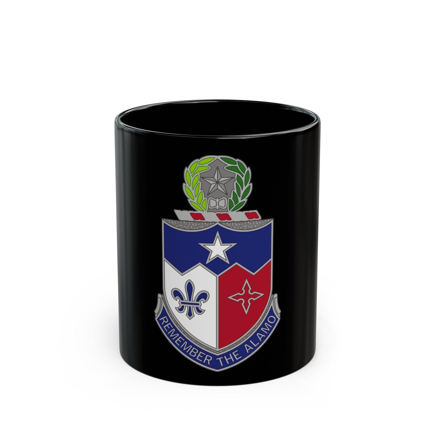 141st Infantry Regiment (U.S. Army) Black Coffee Mug-11oz-The Sticker Space