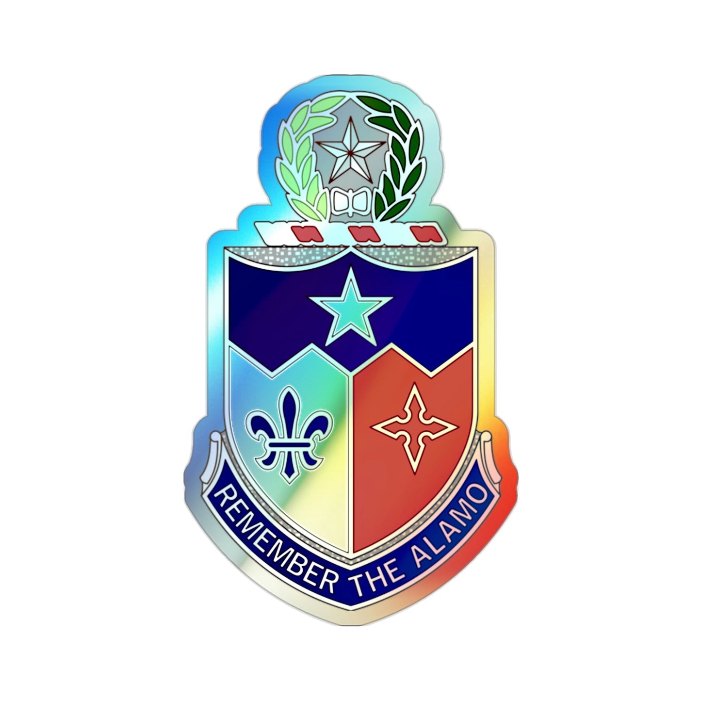 141st Infantry Regiment (U.S. Army) Holographic STICKER Die-Cut Vinyl Decal-2 Inch-The Sticker Space