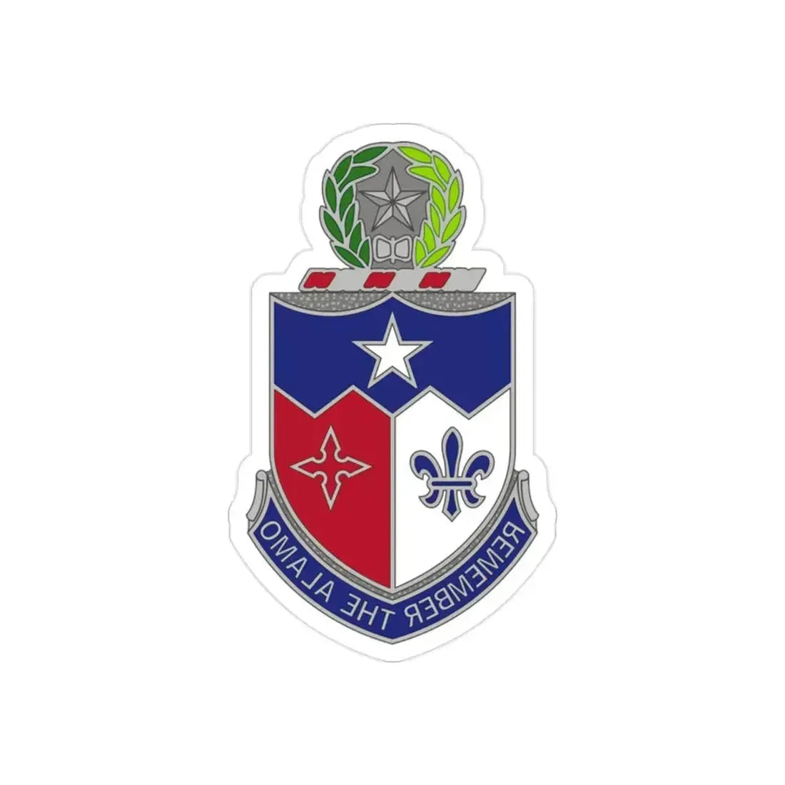 141st Infantry Regiment (U.S. Army) REVERSE PRINT Transparent Die-Cut STICKER 2 Inch Die-Cut Transparent - The Sticker Space