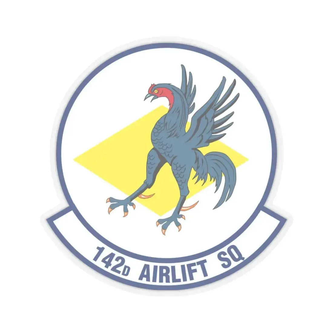 142 Airlift Squadron (U.S. Air Force) STICKER Vinyl Kiss-Cut Decal 3 Inch Transparent - The Sticker Space