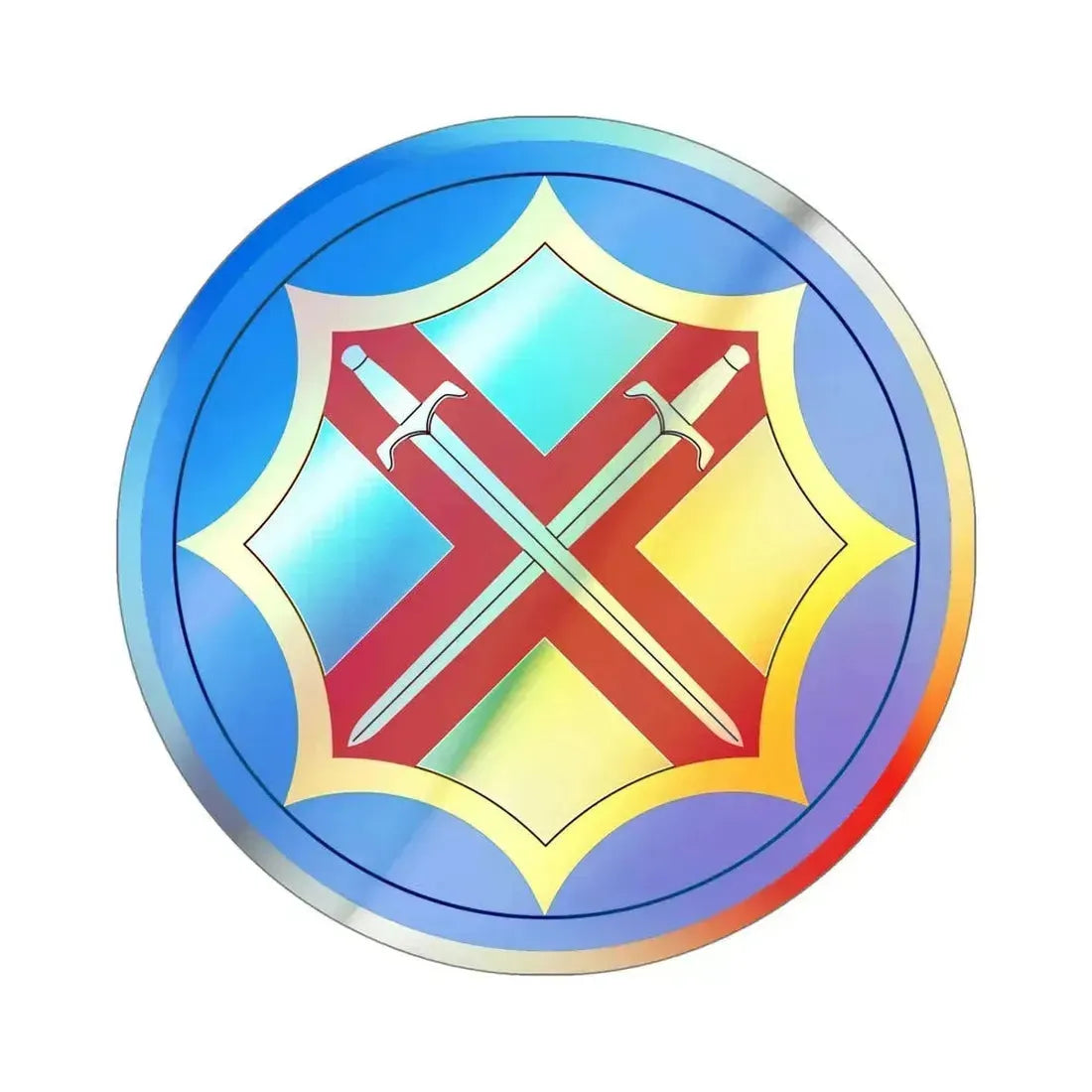 142 Battlefield Surveillance Brigade (U.S. Army) Holographic STICKER Die-Cut Vinyl Decal 5 Inch Holographic - The Sticker Space