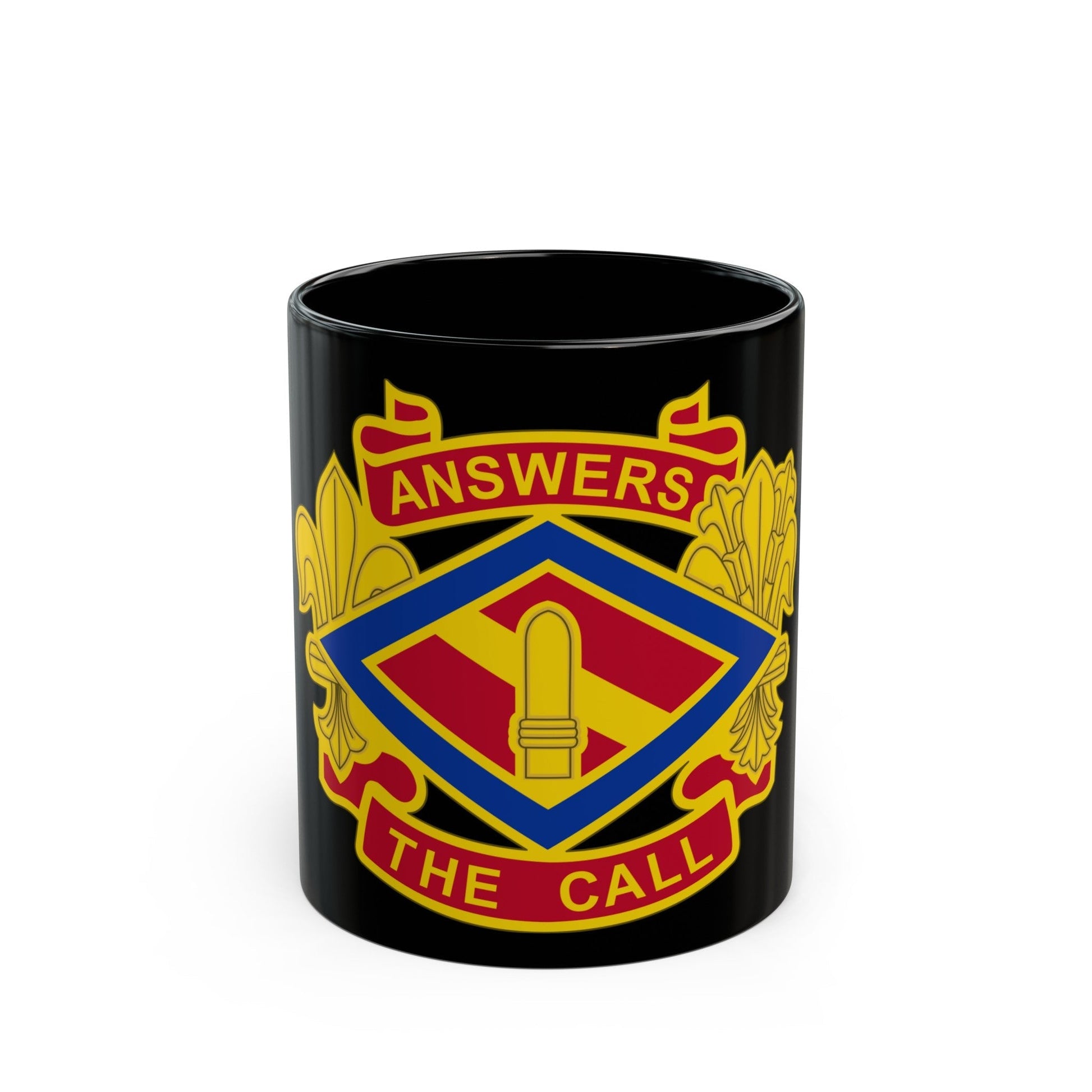 142 Field Artillery Brigade 2 (U.S. Army) Black Coffee Mug-11oz-The Sticker Space