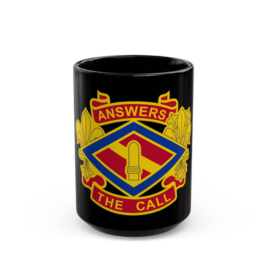 142 Field Artillery Brigade 2 (U.S. Army) Black Coffee Mug-15oz-The Sticker Space