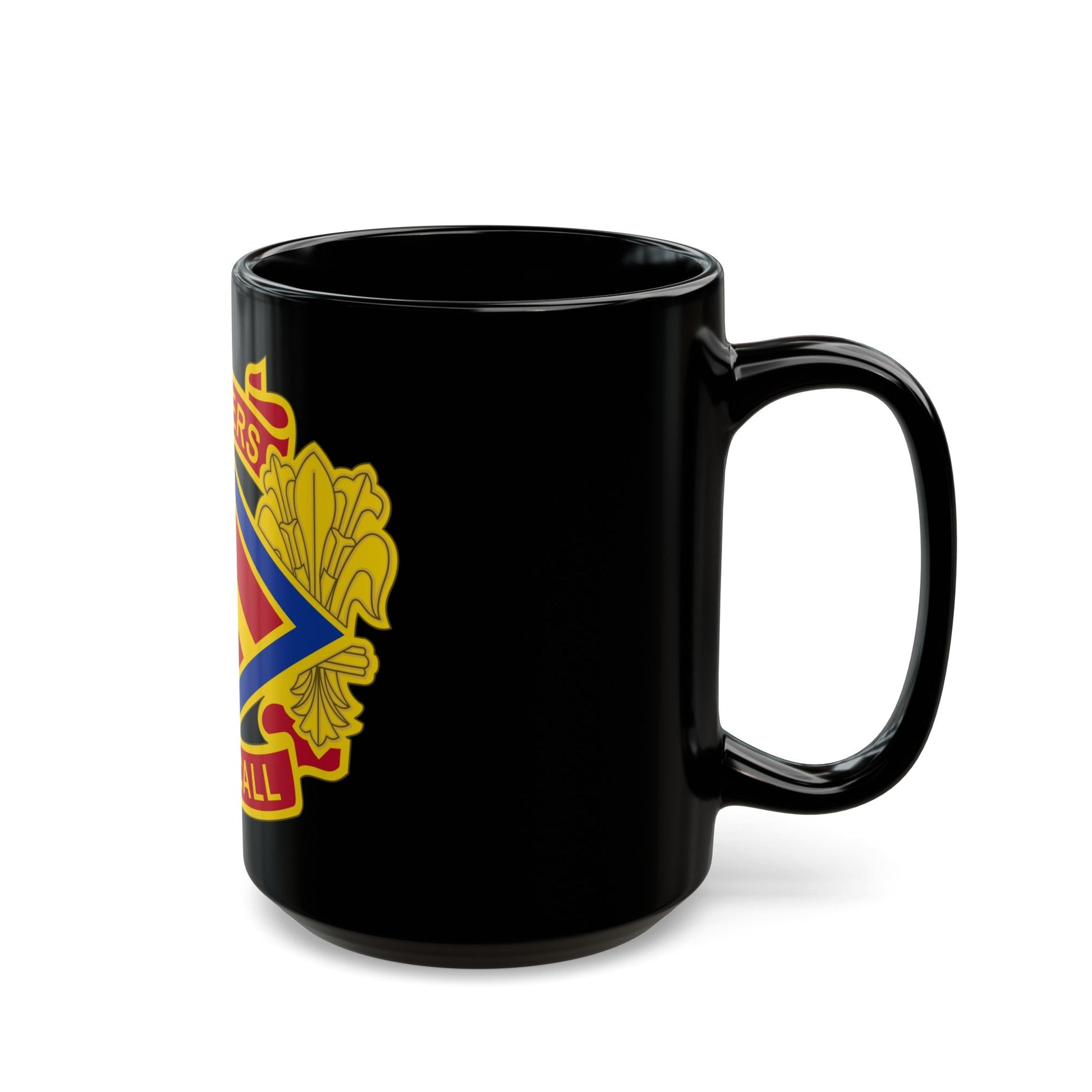142 Field Artillery Brigade 2 (U.S. Army) Black Coffee Mug-The Sticker Space