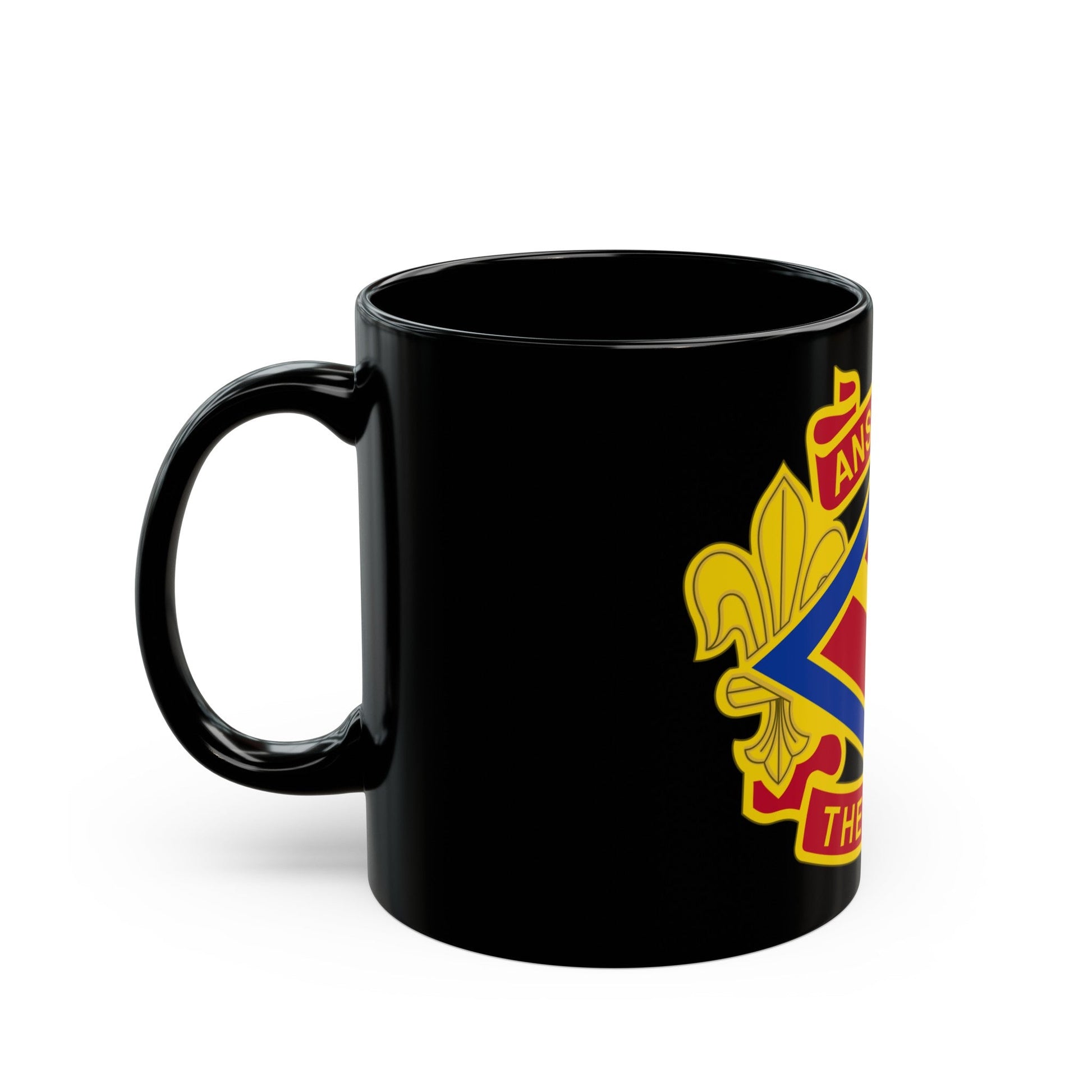 142 Field Artillery Brigade 2 (U.S. Army) Black Coffee Mug-The Sticker Space