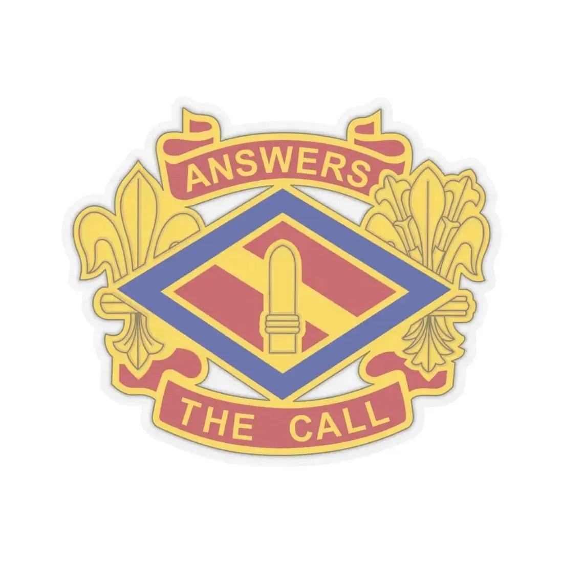 142 Field Artillery Brigade 2 (U.S. Army) STICKER Vinyl Kiss-Cut Decal 4 Inch Transparent - The Sticker Space