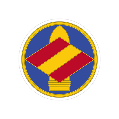 142 Field Artillery Brigade 3 (U.S. Army) REVERSE PRINT Transparent STICKER-4" × 4"-The Sticker Space