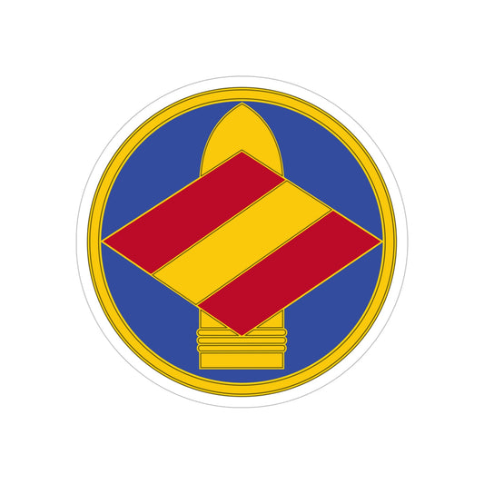 142 Field Artillery Brigade 3 (U.S. Army) REVERSE PRINT Transparent STICKER-6" × 6"-The Sticker Space