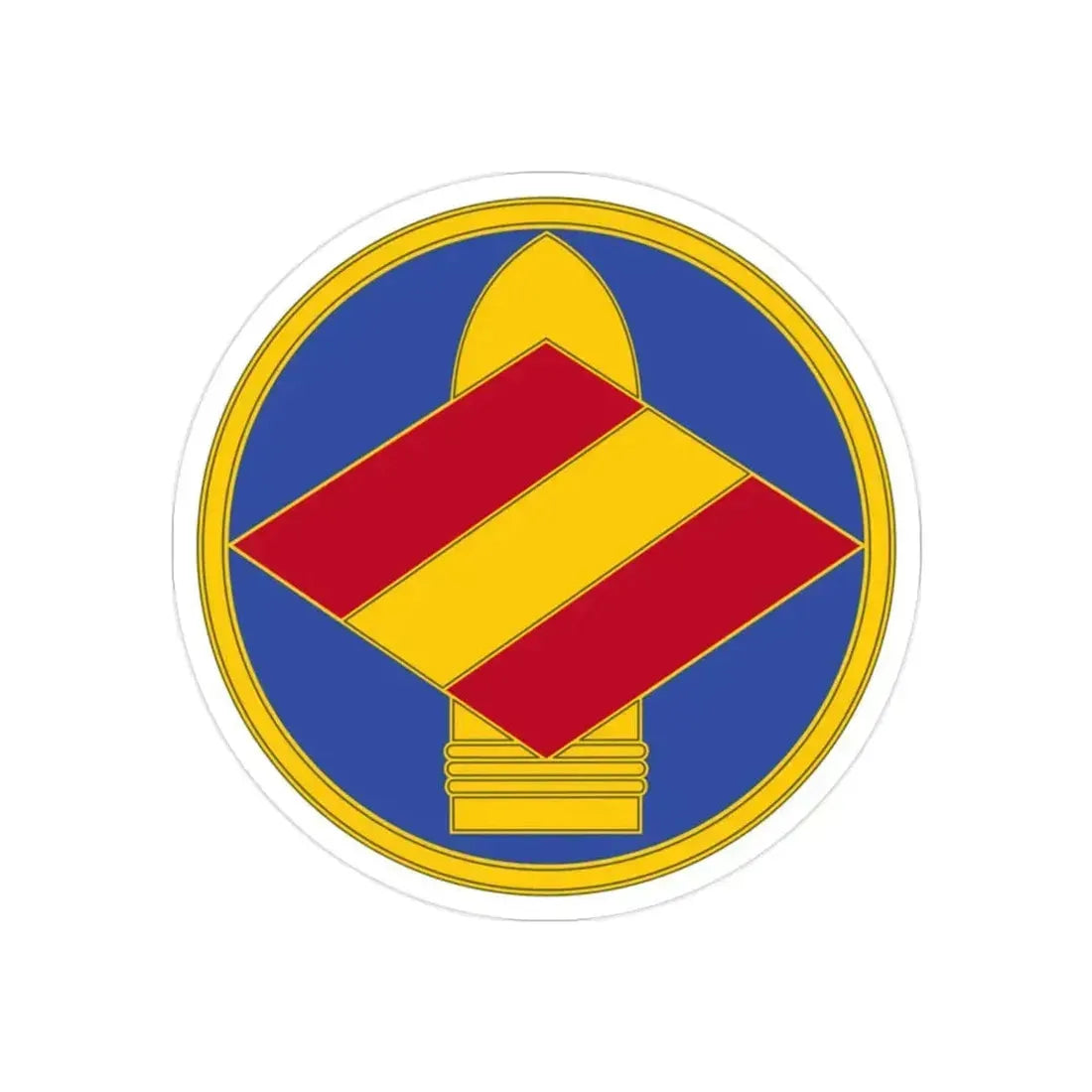 142 Field Artillery Brigade 3 (U.S. Army) REVERSE PRINT Transparent Die-Cut STICKER 2 Inch Die-Cut Transparent - The Sticker Space