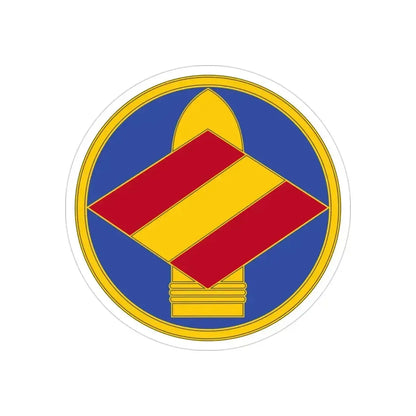 142 Field Artillery Brigade 3 (U.S. Army) REVERSE PRINT Transparent Die-Cut STICKER 3 Inch Die-Cut Transparent - The Sticker Space