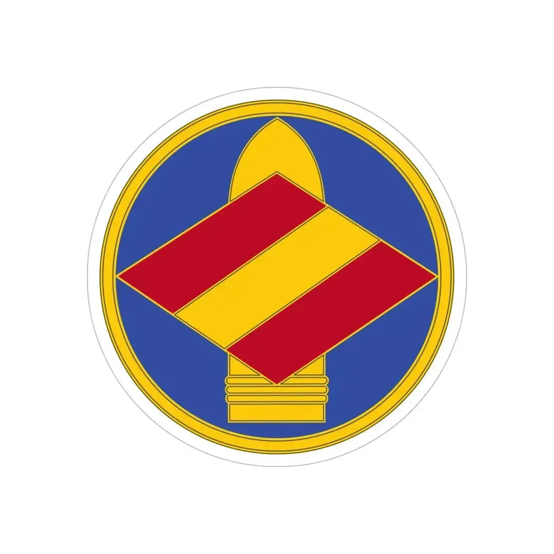142 Field Artillery Brigade 3 (U.S. Army) REVERSE PRINT Transparent Die-Cut STICKER - The Sticker Space