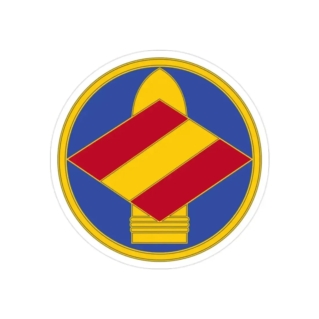 142 Field Artillery Brigade 3 (U.S. Army) REVERSE PRINT Transparent Die-Cut STICKER - The Sticker Space