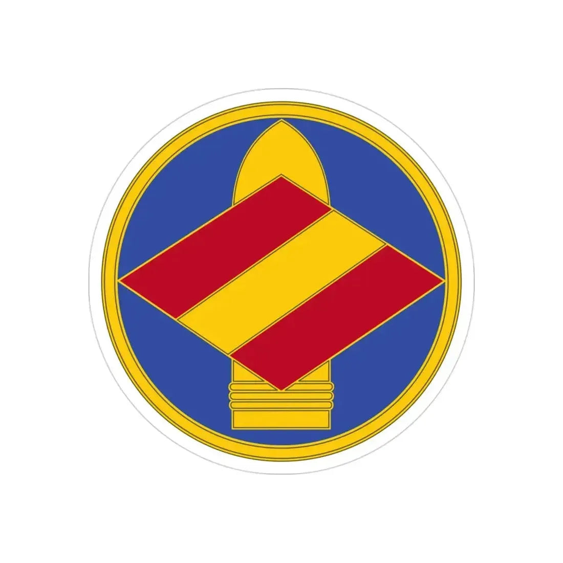142 Field Artillery Brigade 3 (U.S. Army) REVERSE PRINT Transparent Die-Cut STICKER - The Sticker Space