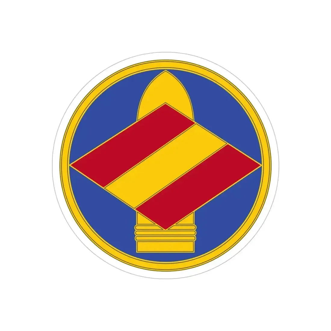 142 Field Artillery Brigade 3 (U.S. Army) REVERSE PRINT Transparent Die-Cut STICKER - The Sticker Space