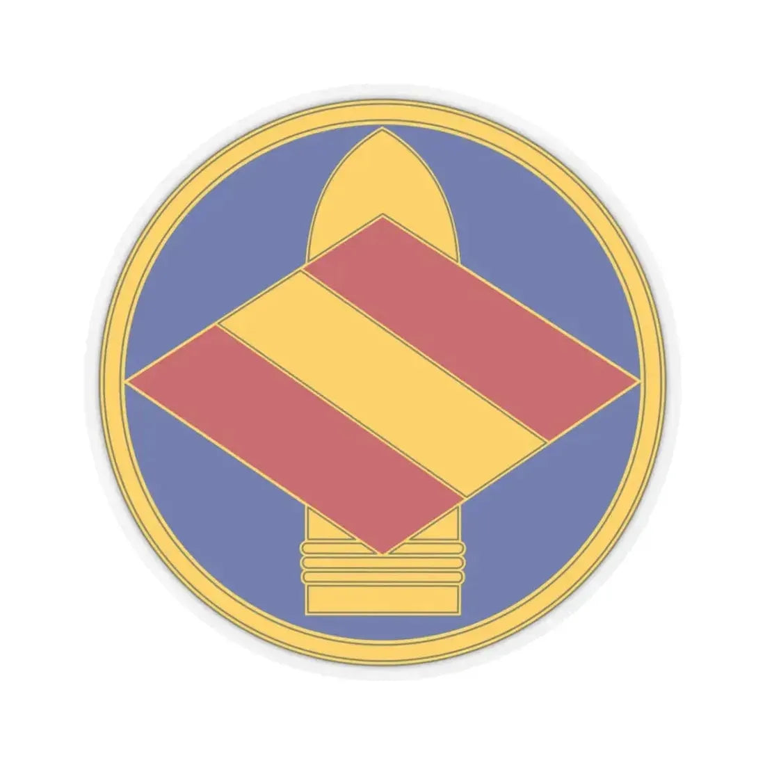 142 Field Artillery Brigade 3 (U.S. Army) STICKER Vinyl Kiss-Cut Decal 3 Inch Transparent - The Sticker Space