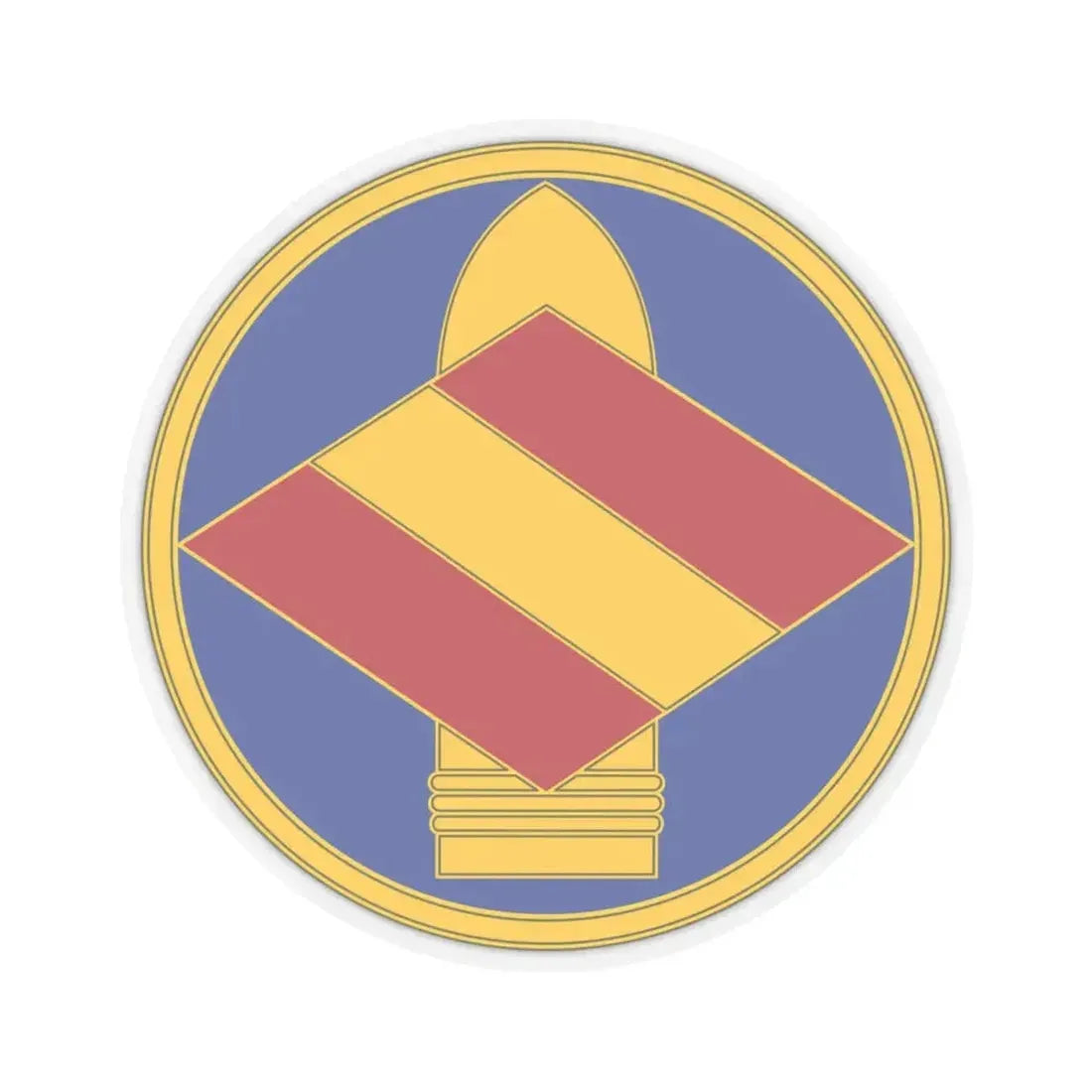 142 Field Artillery Brigade 3 (U.S. Army) STICKER Vinyl Kiss-Cut Decal 4 Inch Transparent - The Sticker Space